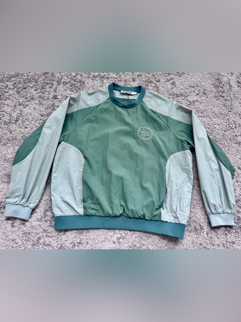 Rare Kirsh Doodle Cherry Windbreaker Pullover Size 1